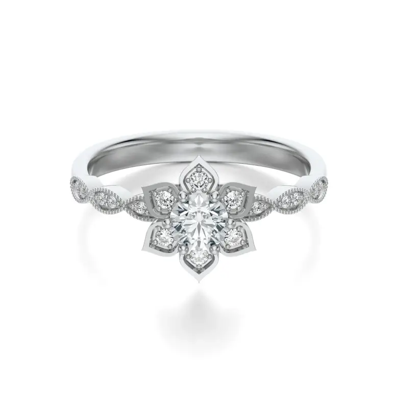 Pierścionek białe złoto z diamentami AJPZ_148